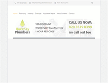 Tablet Screenshot of hackney-plumbers.co.uk